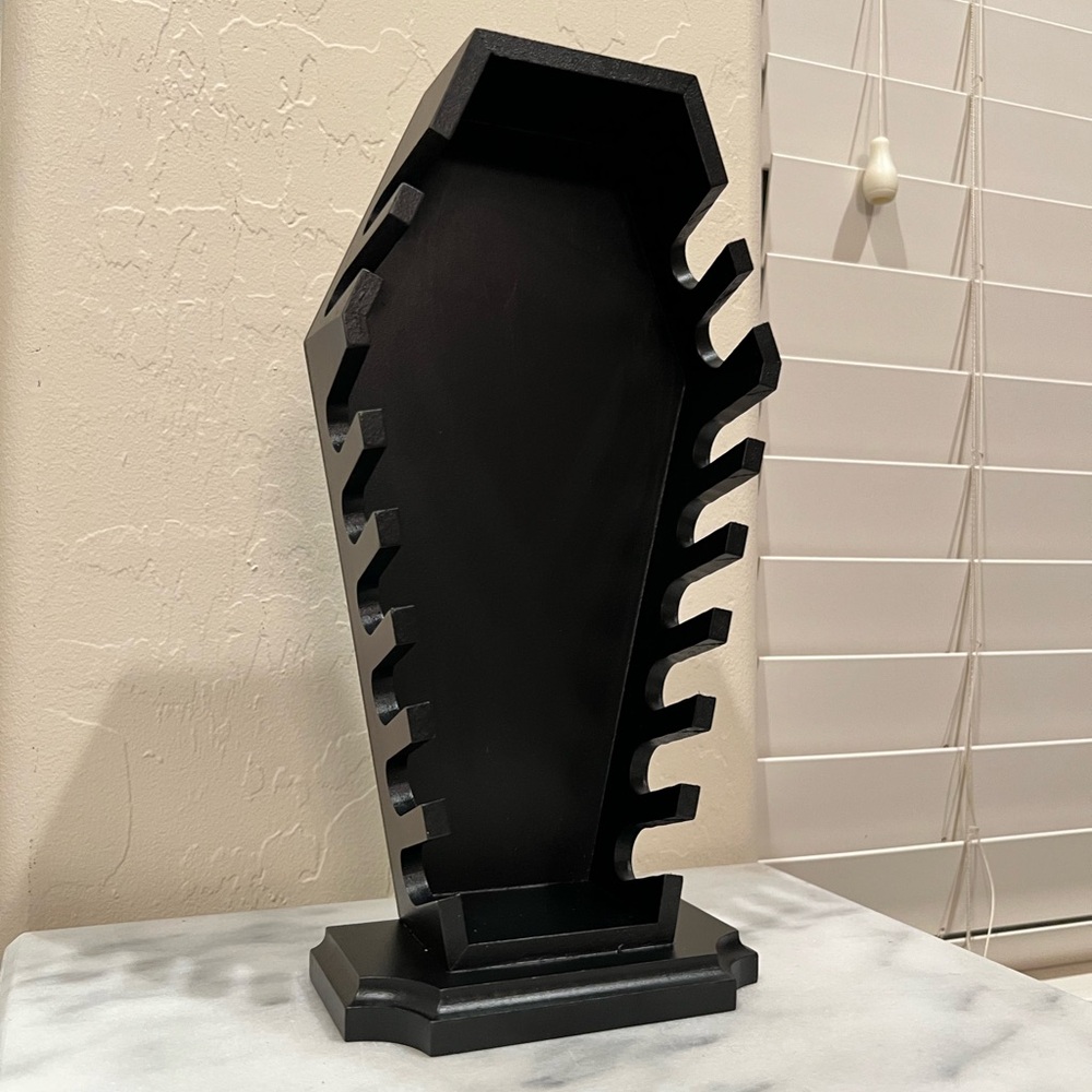 Black Coffin-Shaped display stand